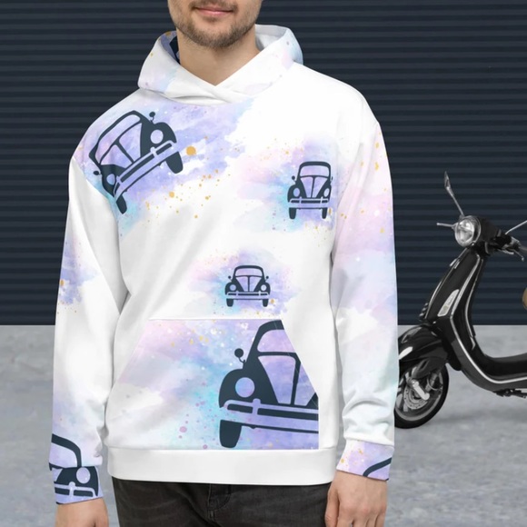 Custom GRAPHIC Unisex Sweatshirt “Hug Bug” by WaterGirlRAW - Picture 3 of 6